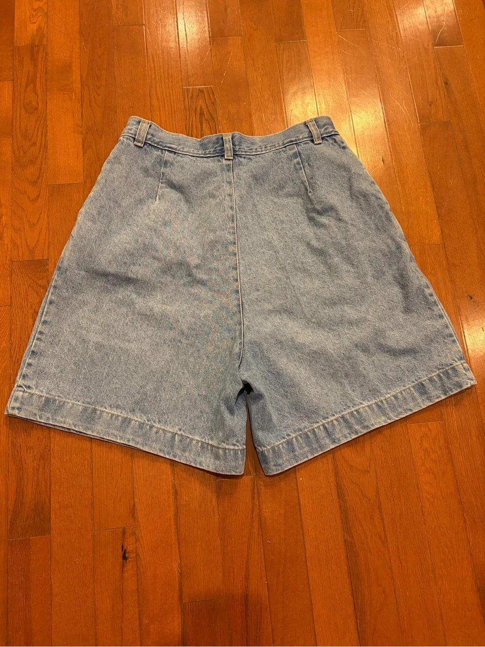 Authentic Waco | Vintage Denim Pleated Mom Shorts